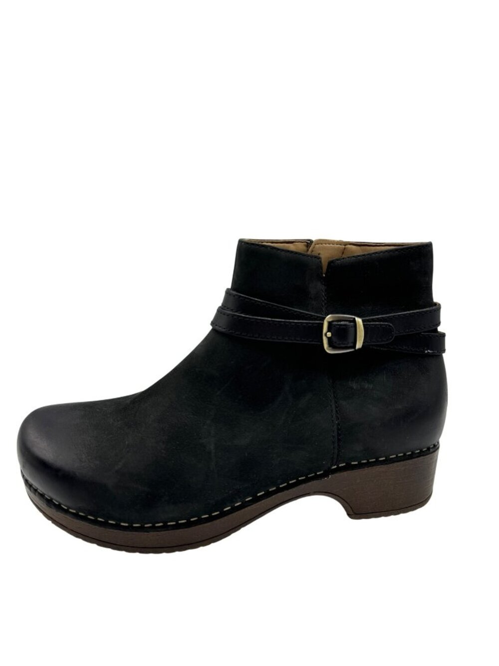 Dansko Brook Ankle Boots Burnished Black Leather Women’s 8.5/39